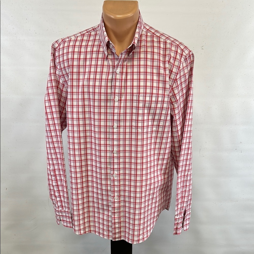 J. Crew long sleeve button down collar shirt.  L